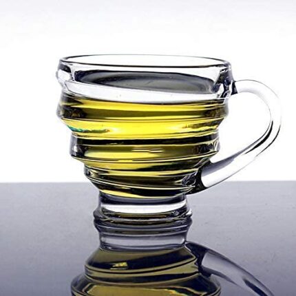 Spiral Glass Tea and Coffee Cup